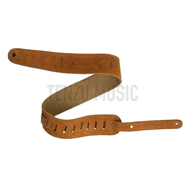 PRS Levy-Made Suede, Embossed Birds, Honey Strap