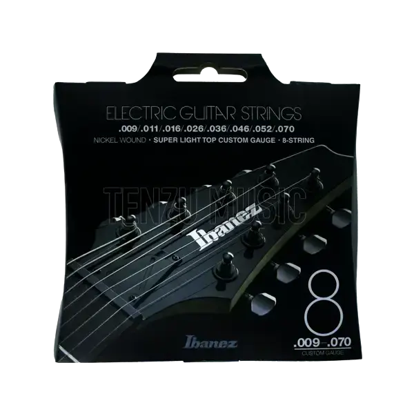 سیم گیتار Ibanez Nickel Wound Super Light Top Custom Gauge 8 String 9-70
