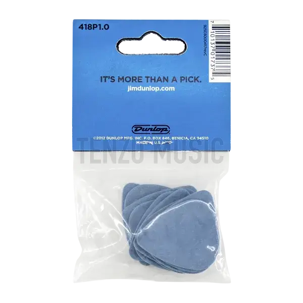 Dunlop Tortex Standard 1.0mm Blue Guitar Pick - (12 Pack)