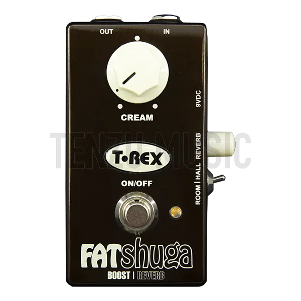 t rex fat shuga overdrive with reverb pedal