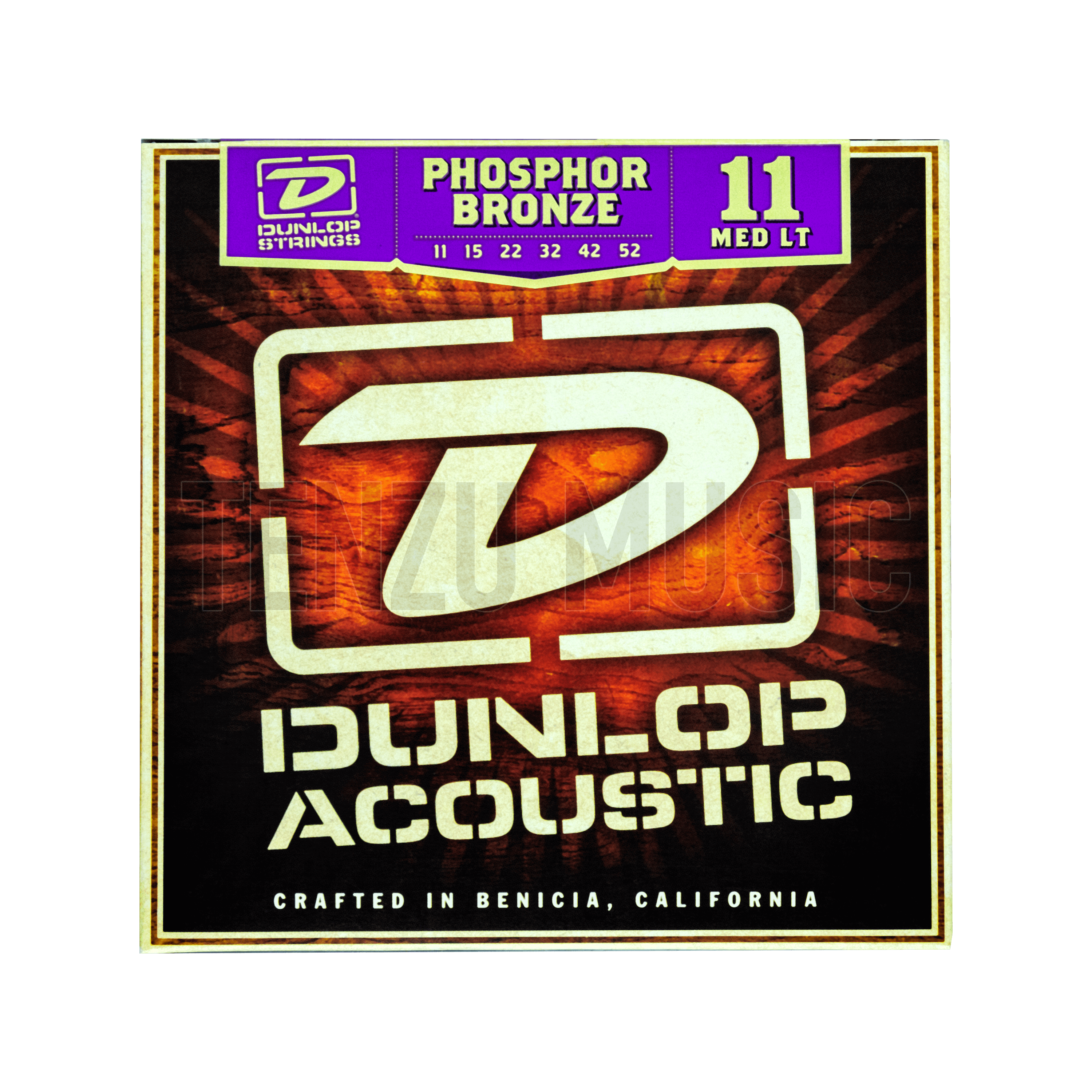 سیم گیتار Dunlop Phosphor Bronze 11 Med LT 11-52