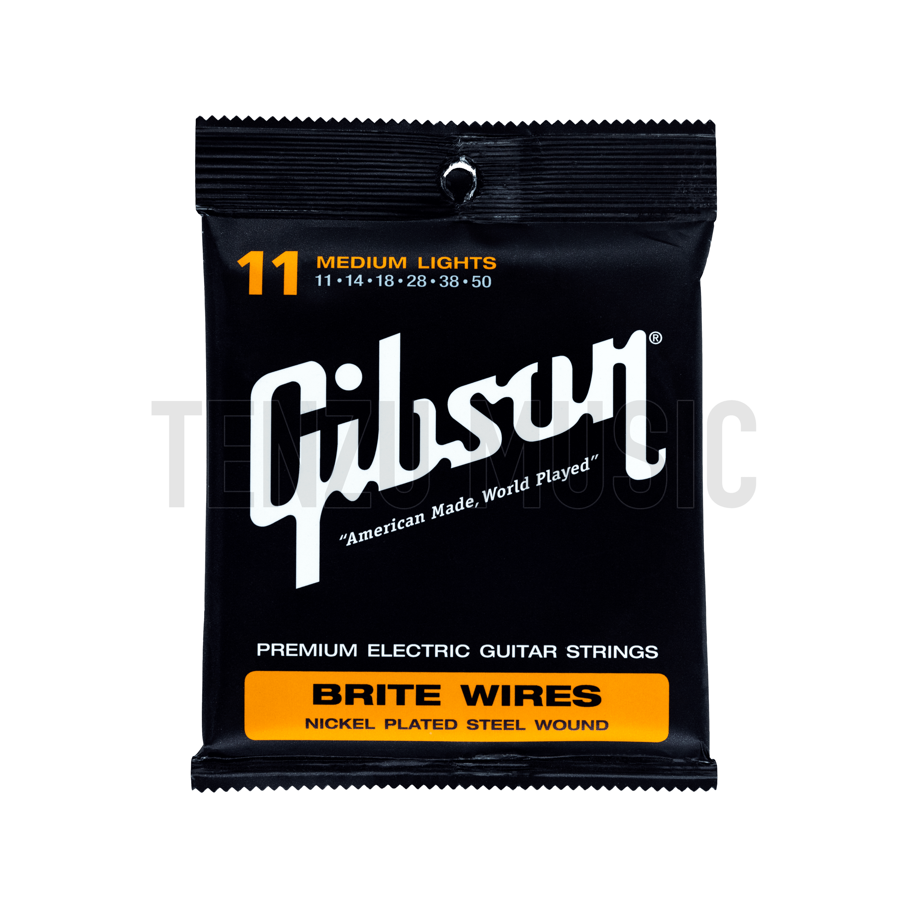 سیم گیتار Gibson Brite Wires Nickel Plated Steel Wound Medium Light 11-50