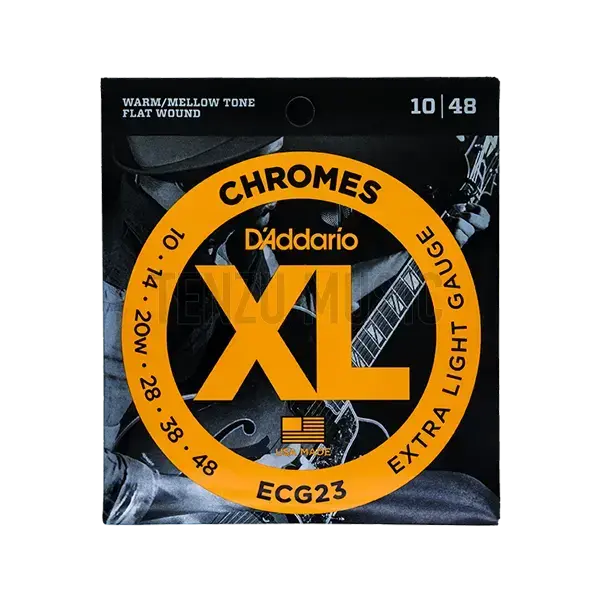 سیم گیتار D'Addario ECG23 XL 10-48 Flat Wound