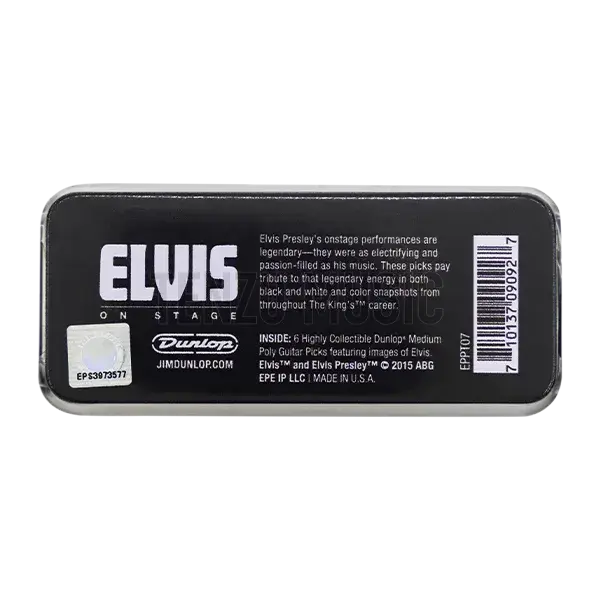 Dunlop EPPT07 Elvis on Stage Collectible Pick Tin
