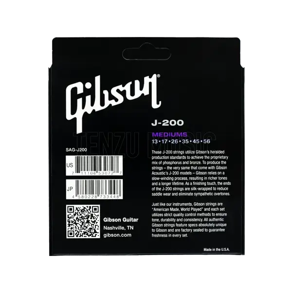 سیم گیتار Gibson J-200 Phosphor Bronze Wound 13-56