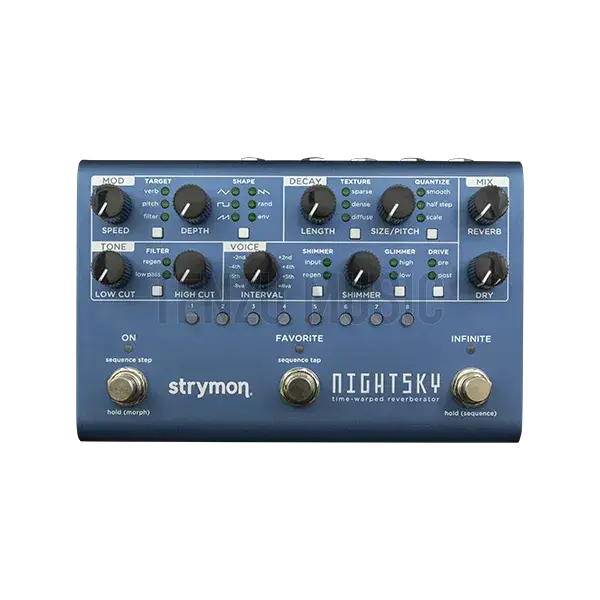 strymon nightsky time warped reverberator pedal