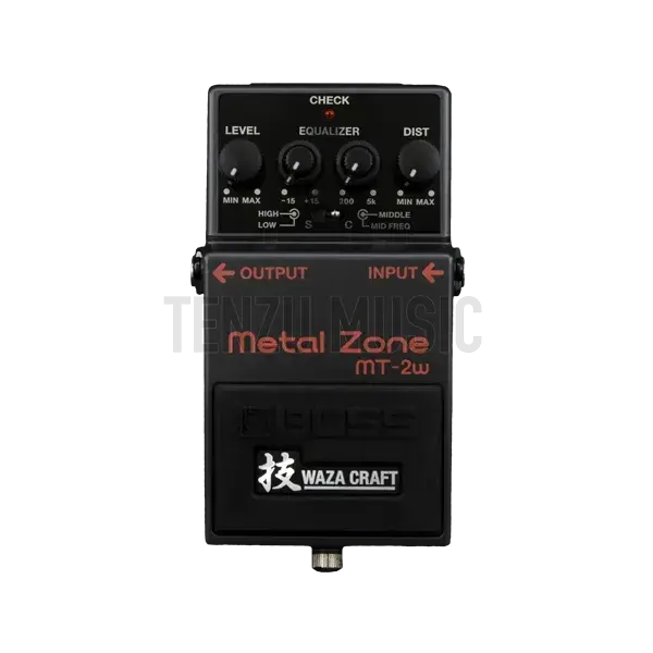 boss mt 2w waza metal zone distortion pedal