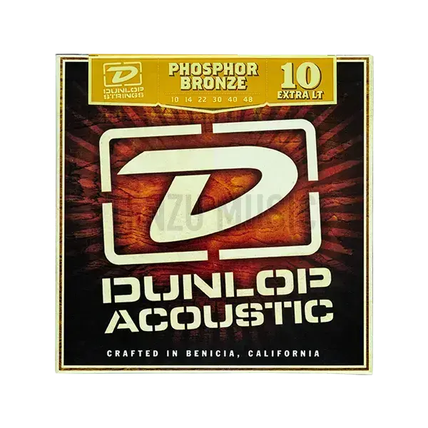 سیم گیتار Dunlop Phosphor Bronze 10 Extra LT 10-48