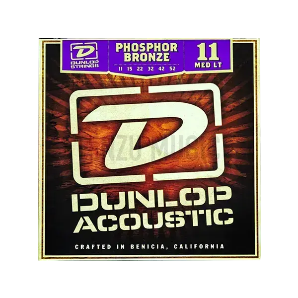 سیم گیتار Dunlop Phosphor Bronze 11 Med LT 11-52