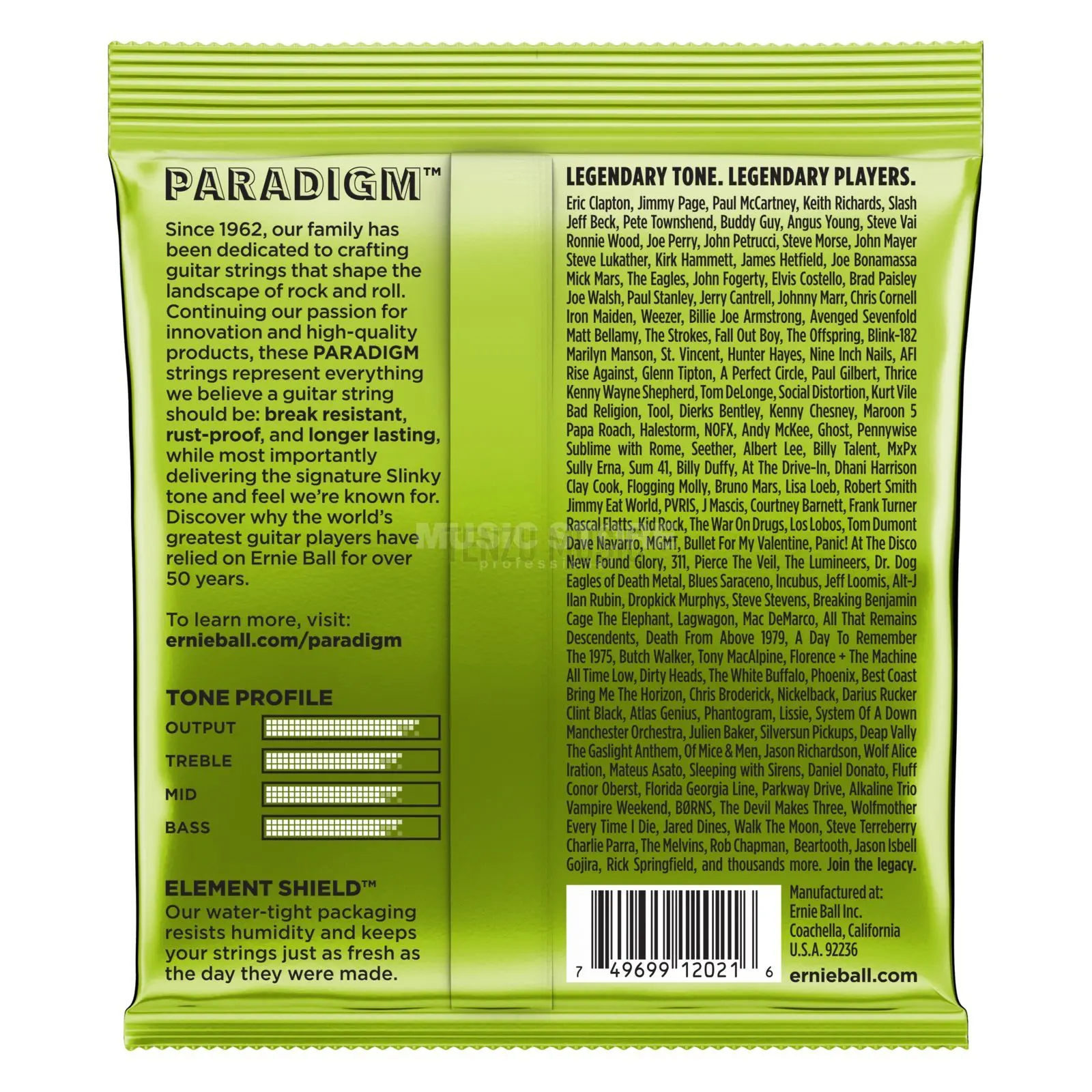 Ernie Ball  Slinky Paradigm  10 46