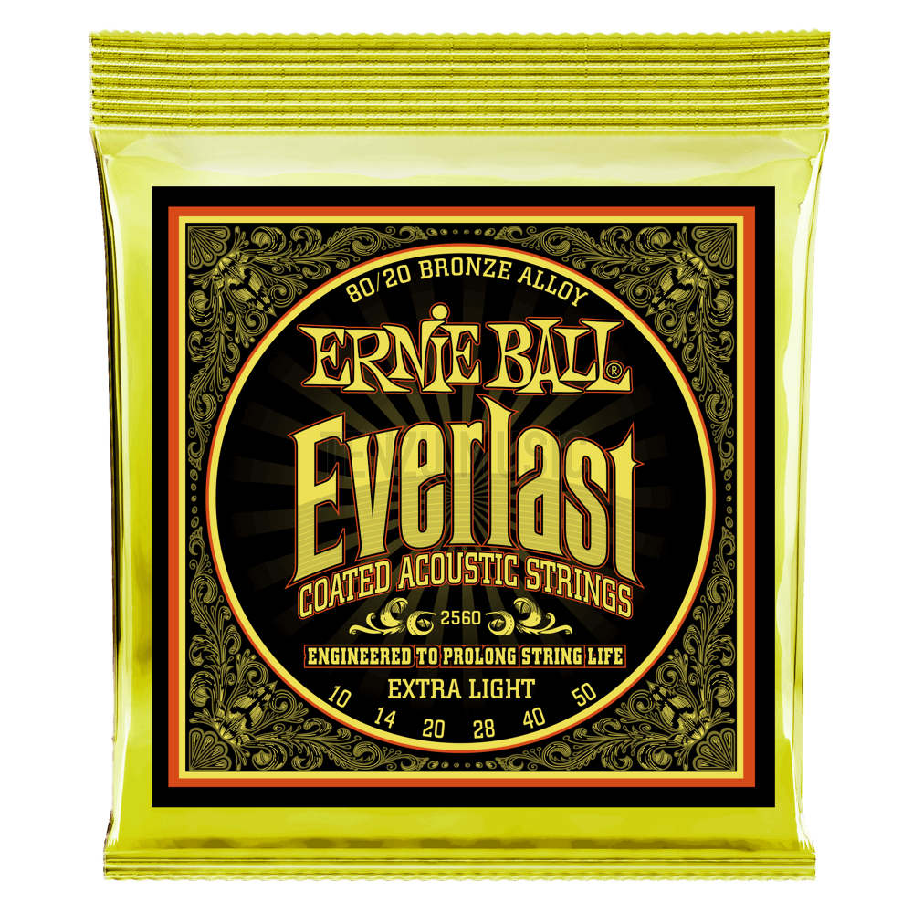 سیم گیتار Ernie Ball Everlast Extralight 80.20 Bronze 10-50