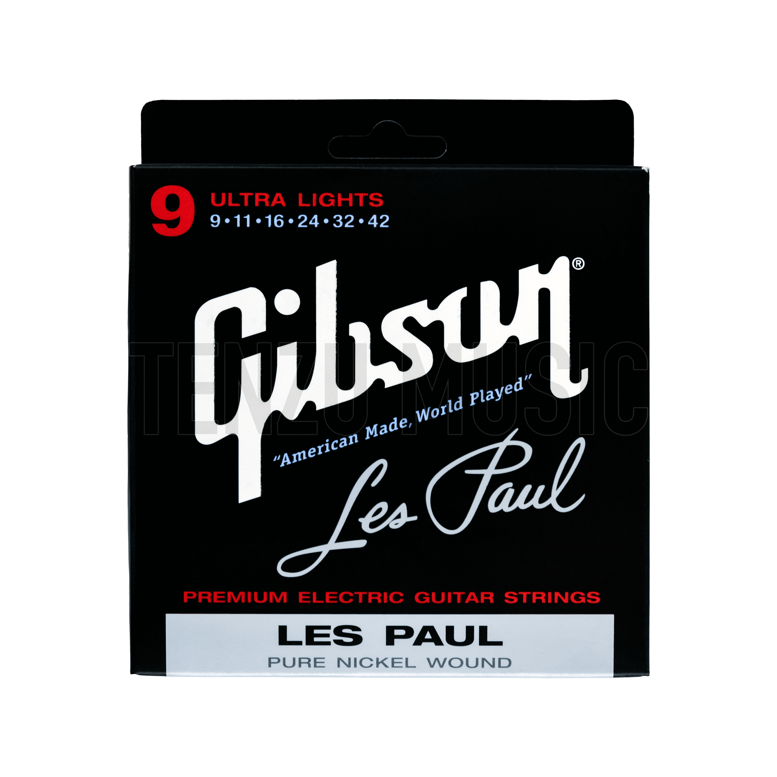 سیم گیتار Gibson Les Paul Pure Nickel Wound Ultra Light 9-42