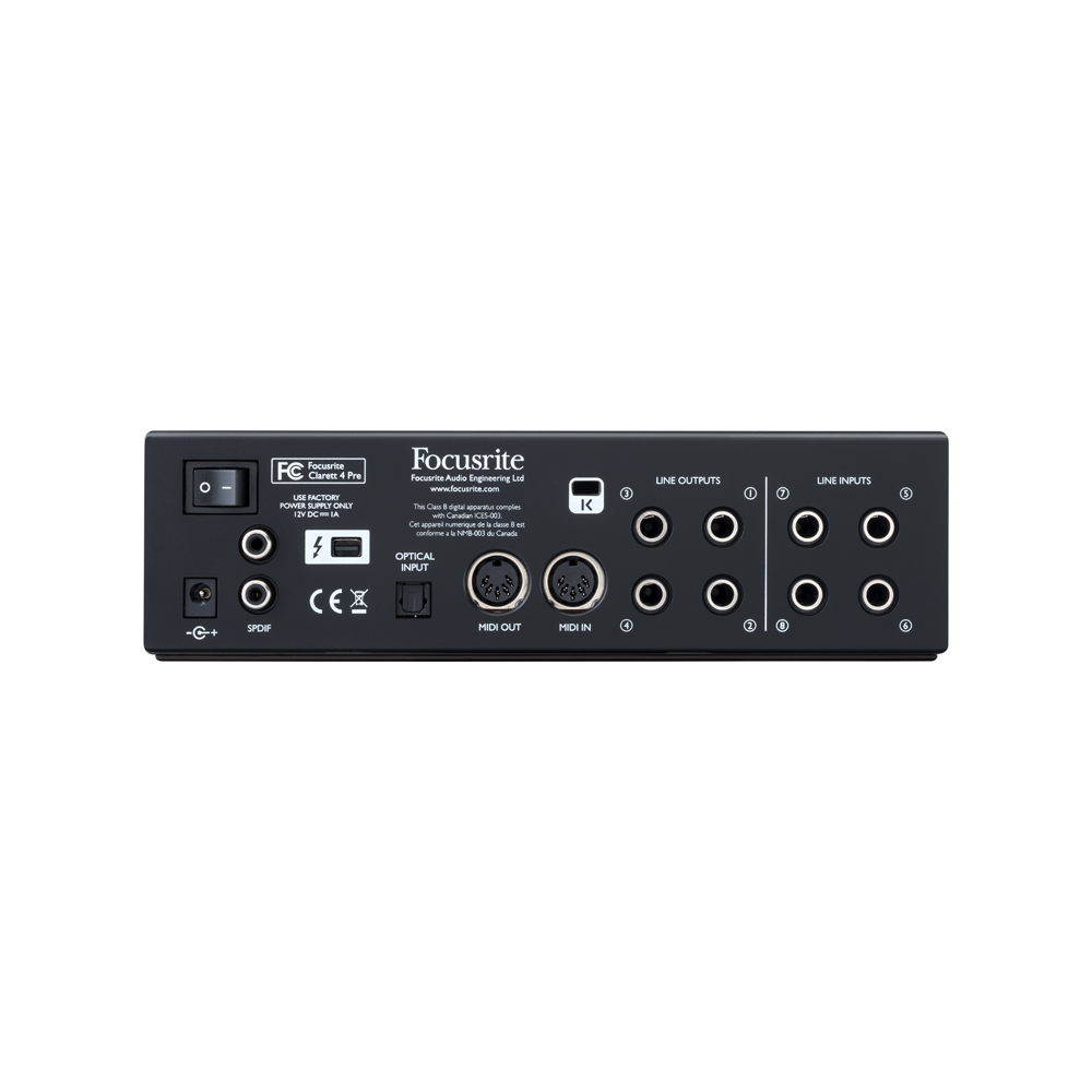 کارت صدا Focusrite Clarett 4Pre Thunderbolt