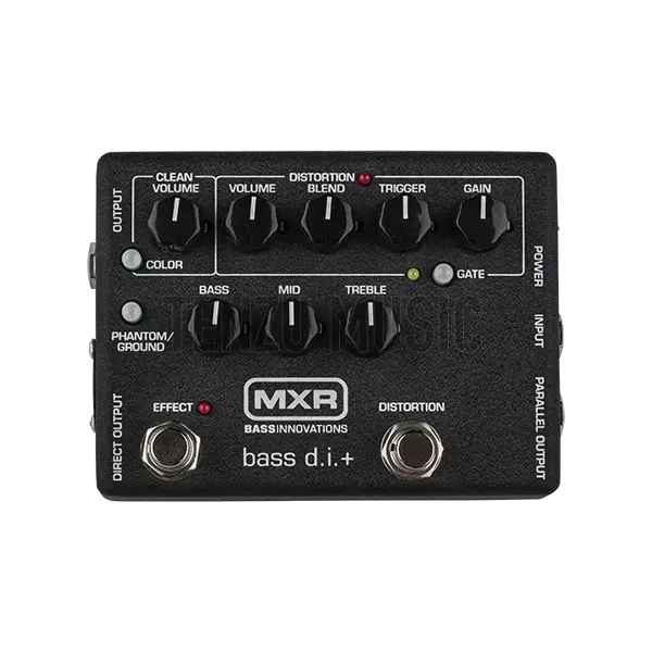 mxr m80 bass d.i.+ bass distortion pedal