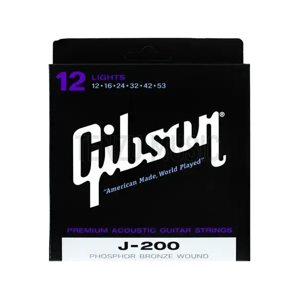 سیم گیتار Gibson J-200 Phosphor Bronze Wound 12-53