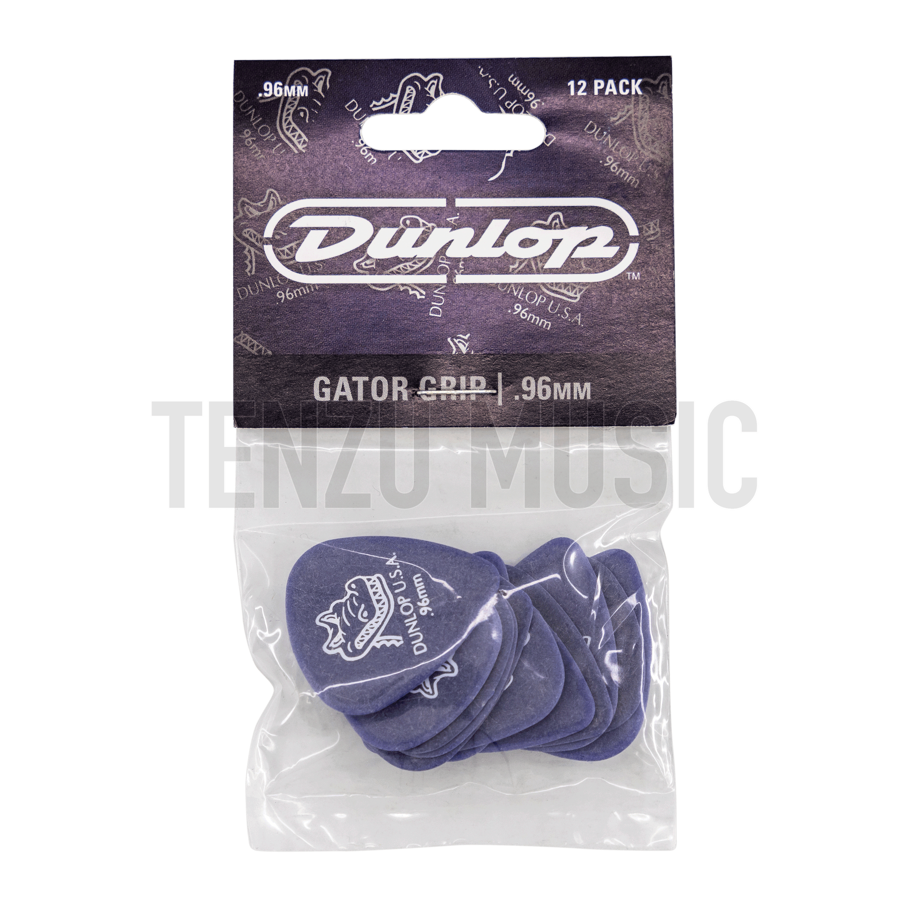 Dunlop 417P.96 Gator Grip, Violet, .96mm, (12 Pack)