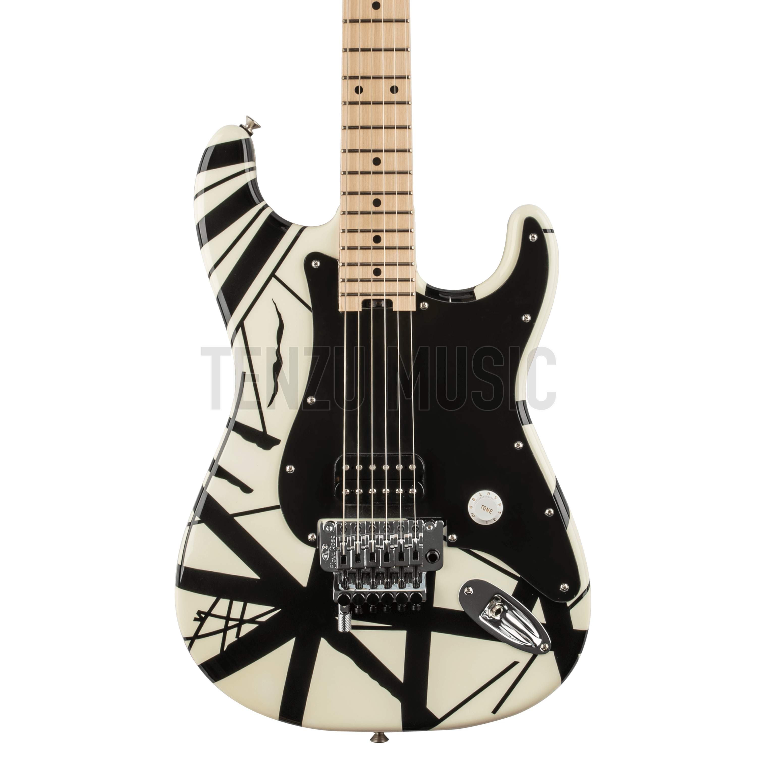 EVH Striped Series White w/ Black Stripes