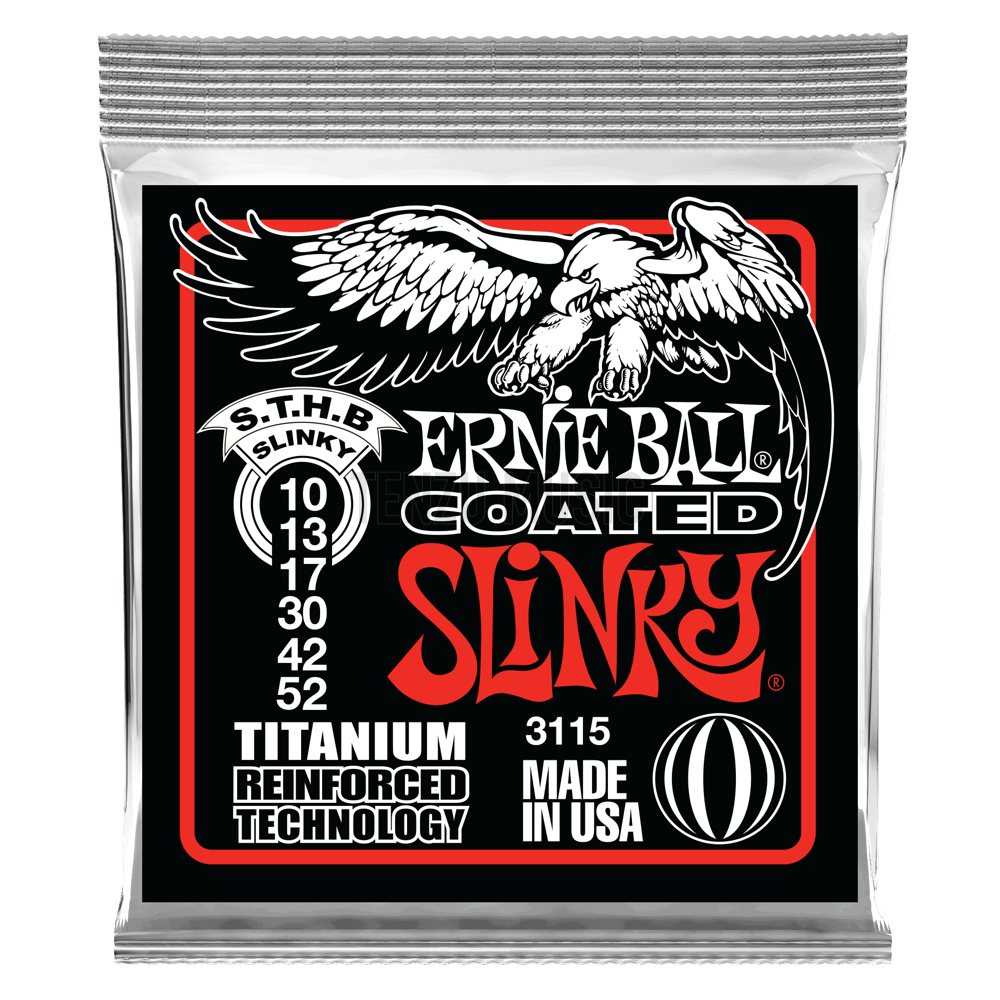 سیم گیتار Ernie Ball Coated Slinky Titanium 10-52