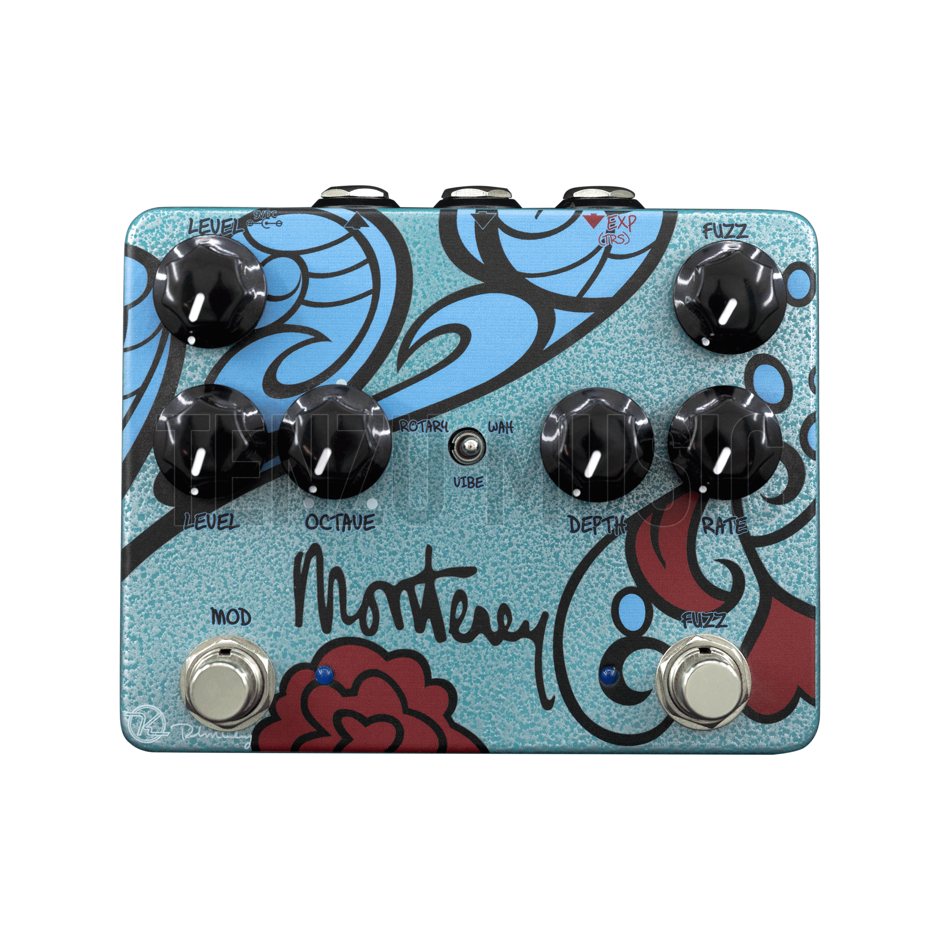 پدال گیتار الکتریک Keeley Monterey Rotary Fuzz Vibe Multi-effects Pedal